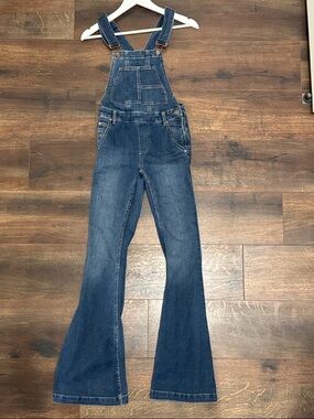 We The Free 25R mid rise Blue Denim Flare Overalls nwot